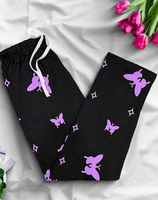 Trouser - Purple Heart and Butterfly