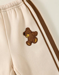 Brown Baby Panda Printed Kids Winter Suit