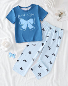 Good Night Half Sleeve Kids Suit