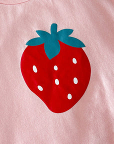 Strawberry Half Sleeve Kids Suit