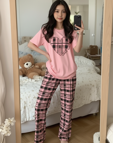 Good Girl Printed Half Sleeve Night Suit (7-14 Years)