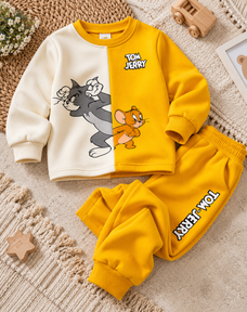 Tom and Jerry Printed Kids Winter Suit