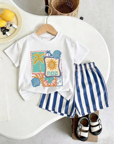 Beachwear Half Sleeve Kids Suit