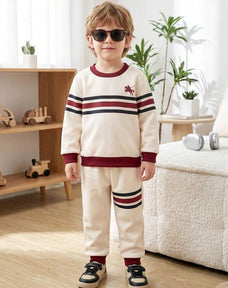 Horse Rider Printed Kids Winter Suit