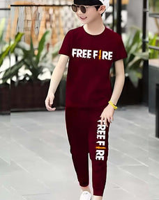 Free Fire Half Sleeve Kids Suit (Each)