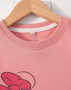 Pink Minnie Mouse Half Sleeve Kids Suit