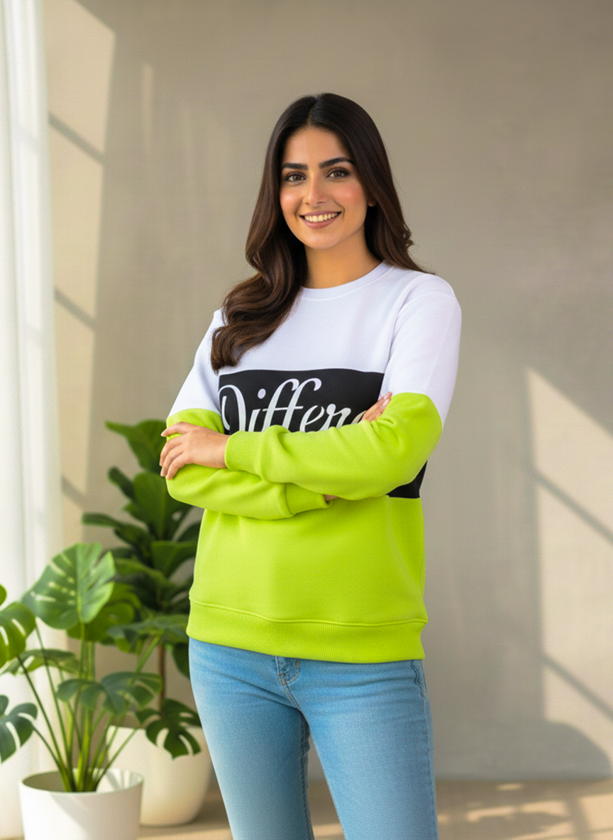 Winter Different Printed Sweatshirt For Women