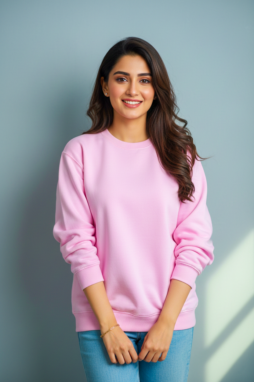 Winter Basic Sweatshirt For Women