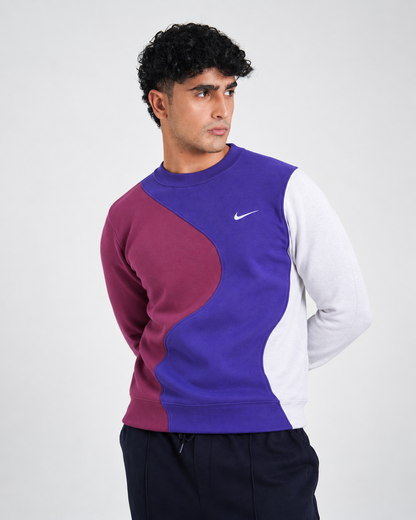 Winter Purple Multi Color Sweatshirt For Men