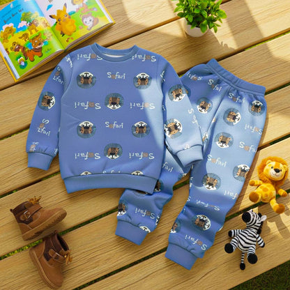 Safari Printed Kids Winter Suit