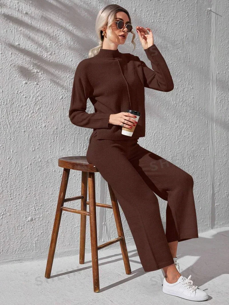 Winter Maroon Basic Co-Ord Set