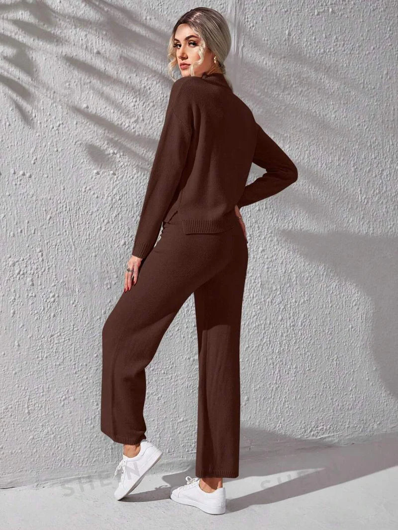 Winter Brown Basic Co-Ord Set