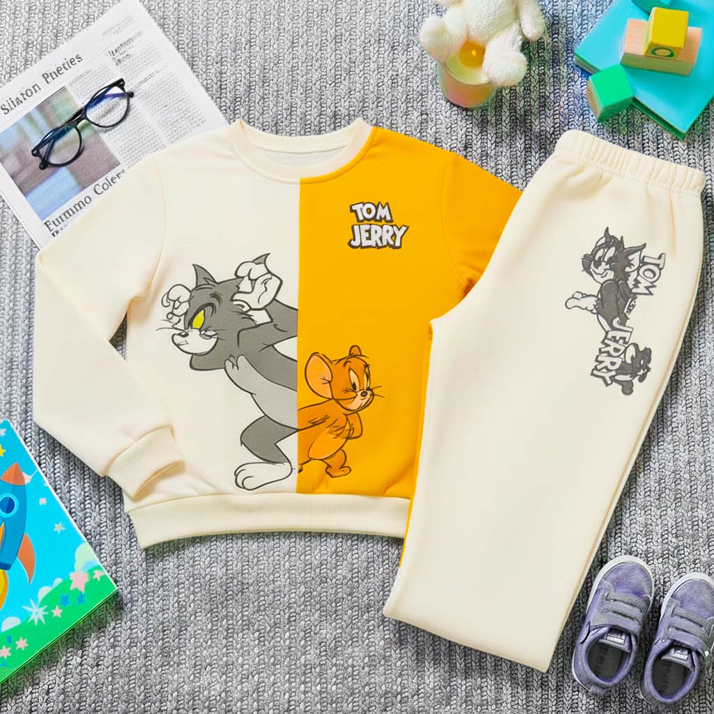 Tom and Jerry Printed Kids Winter Suit