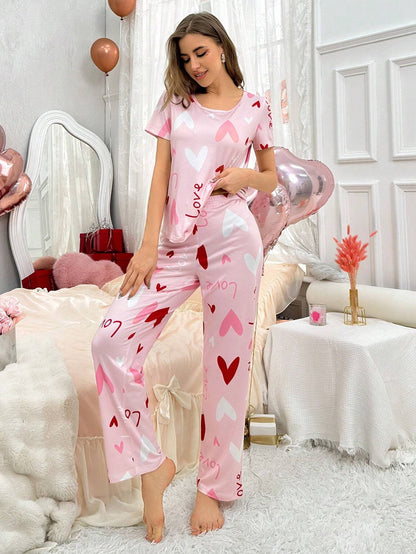Valentine Printed Night Suit