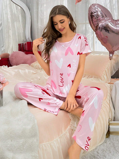 Valentine Printed Night Suit