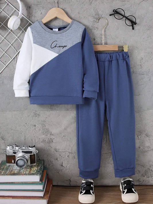 Change Letter Printed Kids Winter Suit (Each)