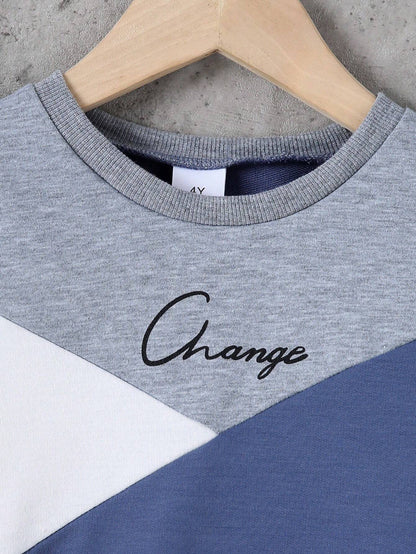 Change Letter Printed Kids Winter Suit (Each)