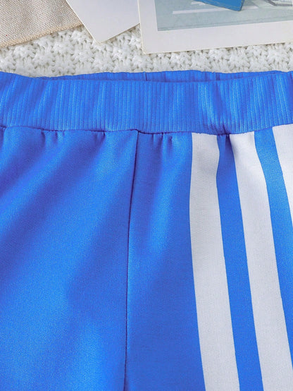 Blue Liner Printed Kids Winter Suit