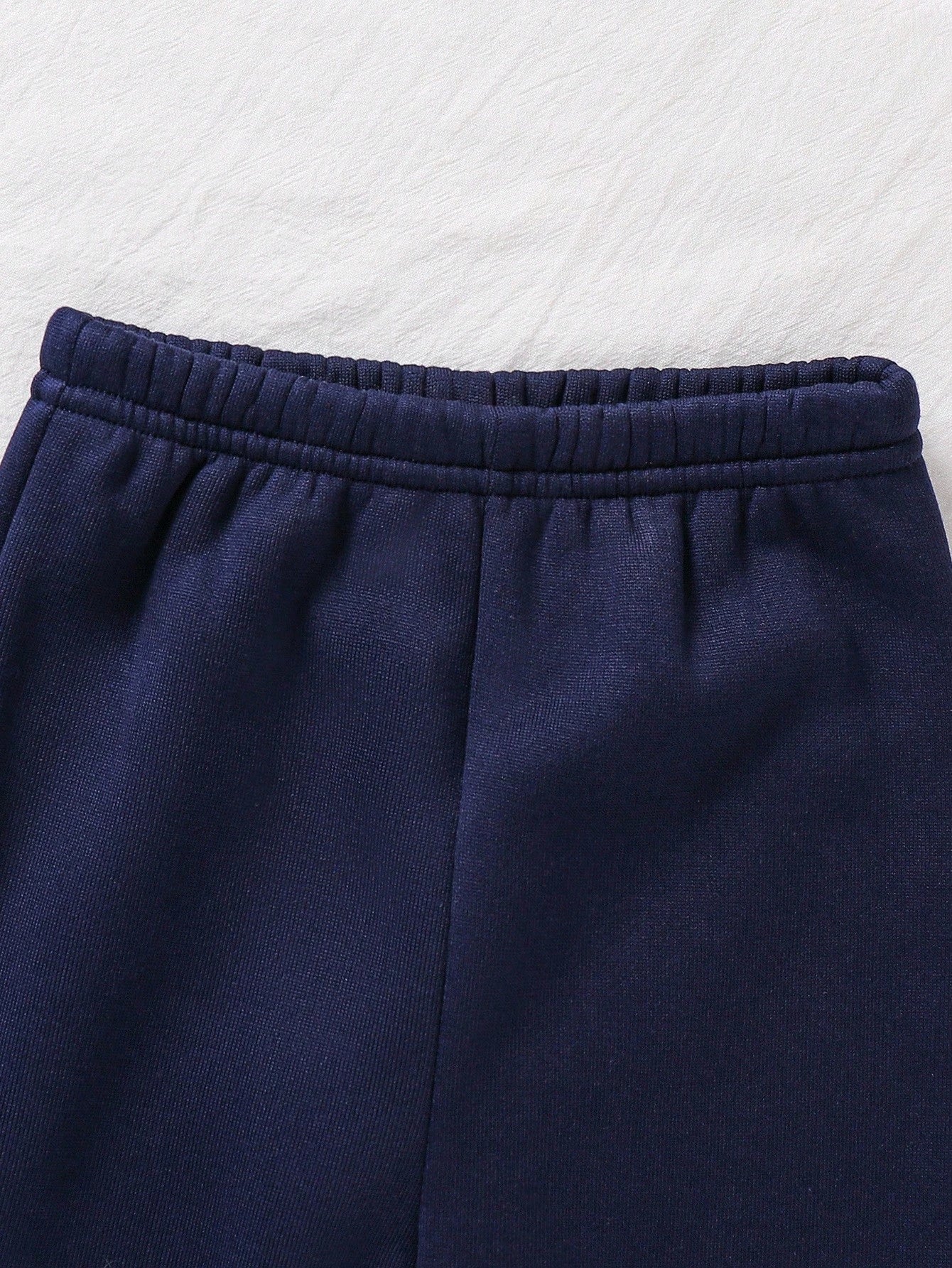 Navy Blue Contrast Printed Kids Winter Suit (Each)