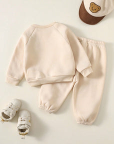 Brown Baby Panda Printed Kids Winter Suit