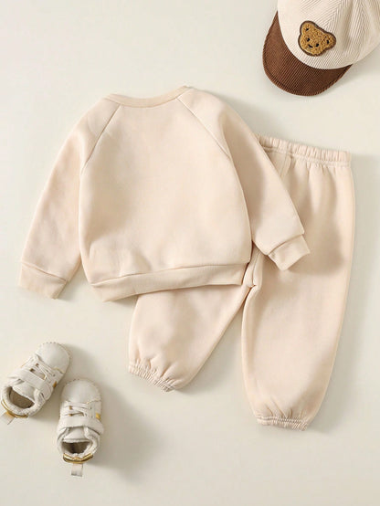 Brown Baby Panda Printed Kids Winter Suit