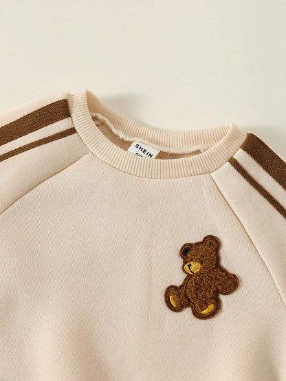 Brown Baby Panda Printed Kids Winter Suit