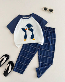 Penguin Half Sleeve Kids Suit