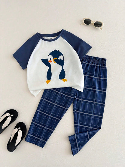 Penguin Half Sleeve Kids Suit