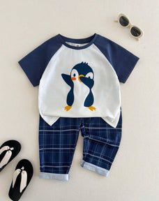 Penguin Half Sleeve Kids Suit