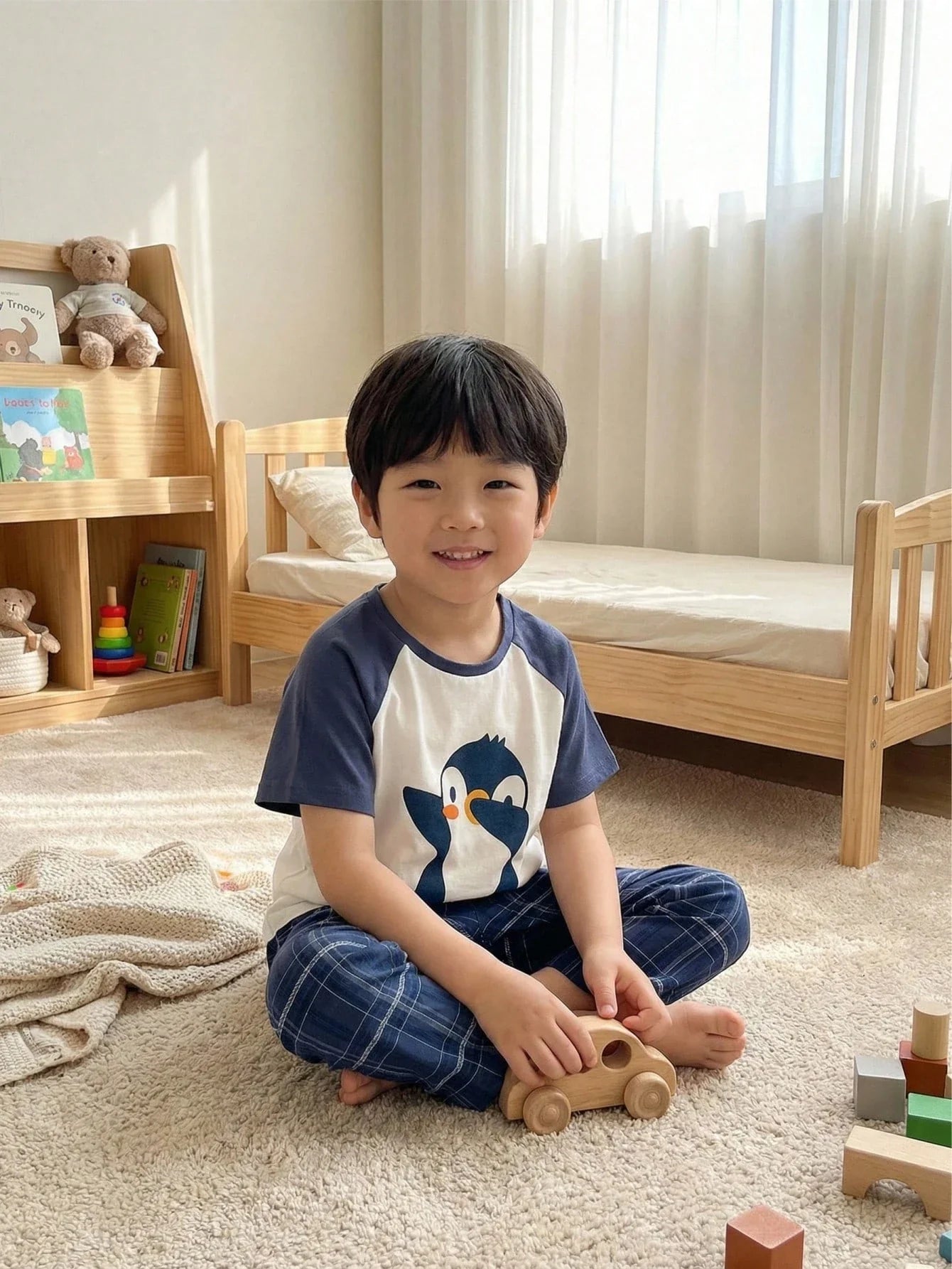 Penguin Half Sleeve Kids Suit