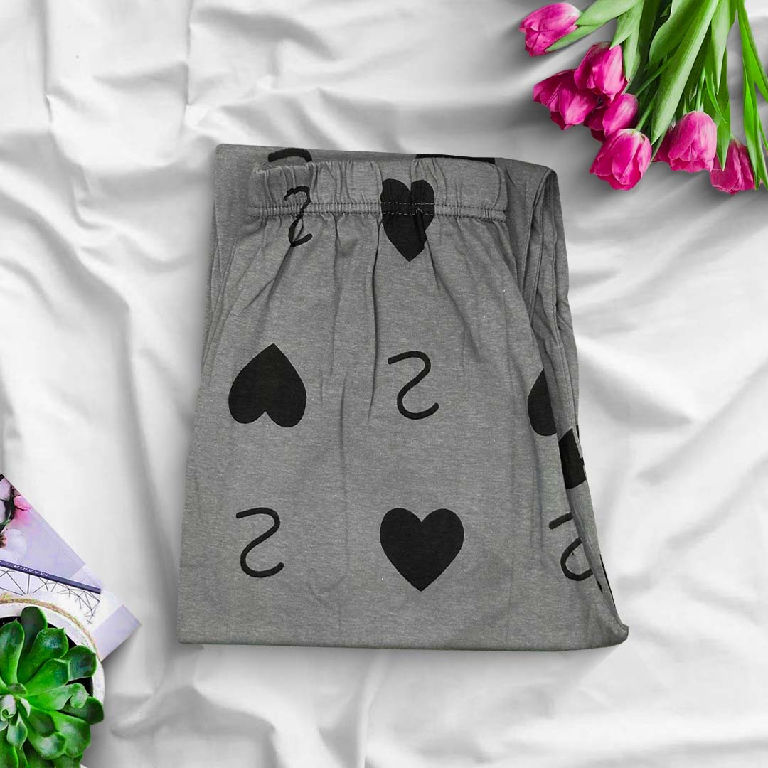 Trouser - Grey Double Heart