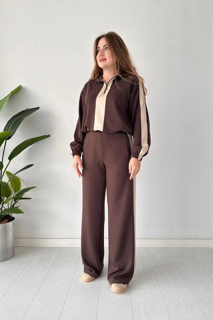 Winter Zipper Panel 2 PC Co-Ord Set