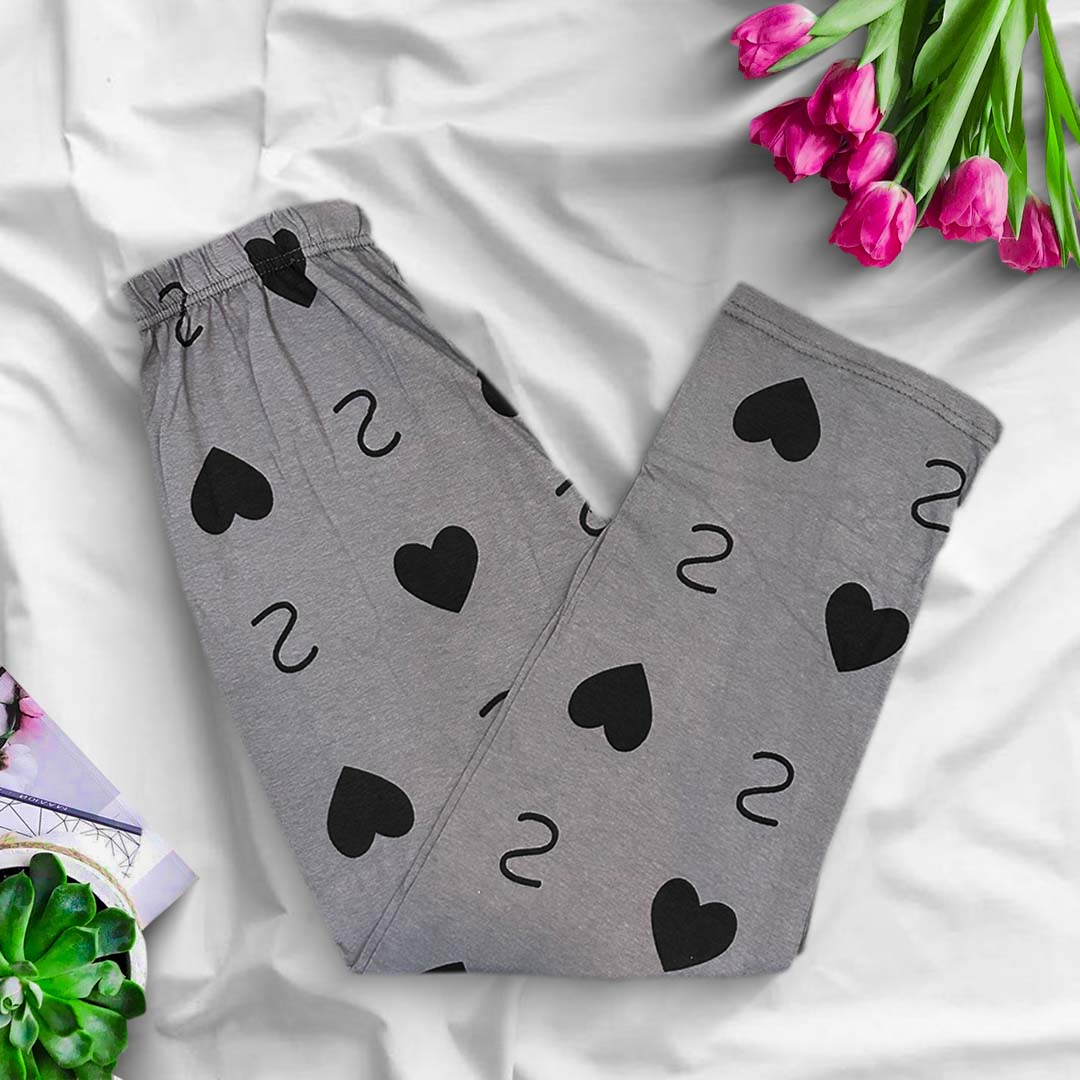 Trouser - Grey Double Heart