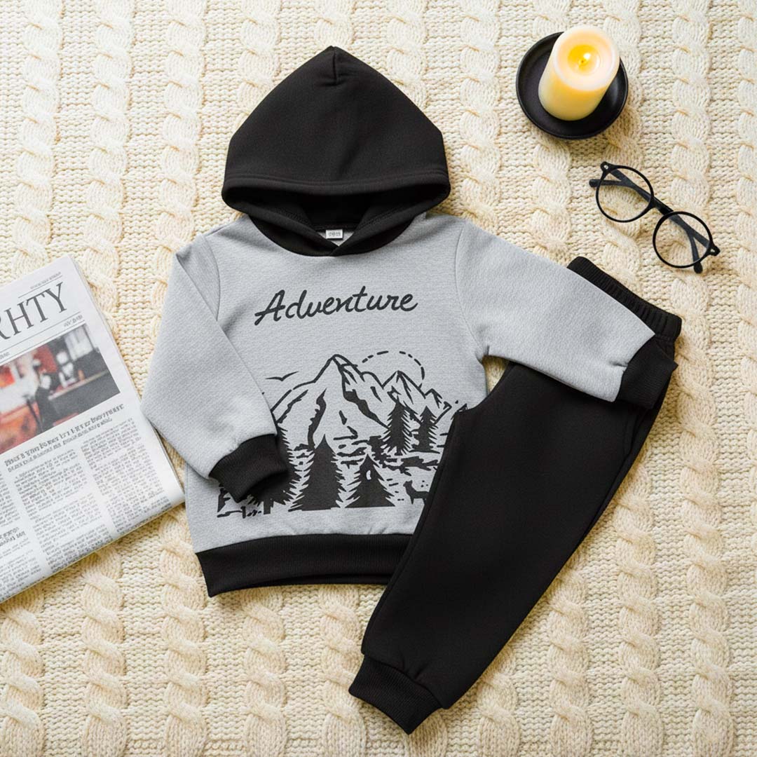 Adventure Printed Kids Winter Suit