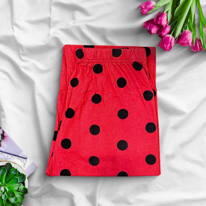 Trouser - Red Smiley Printed