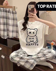 3 Piece Happy Bear Nightwear