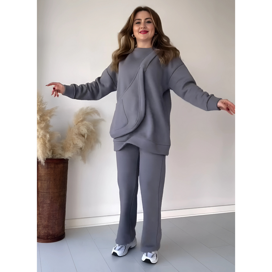 Winter Grey Carryall Co-Ord Set + Bag