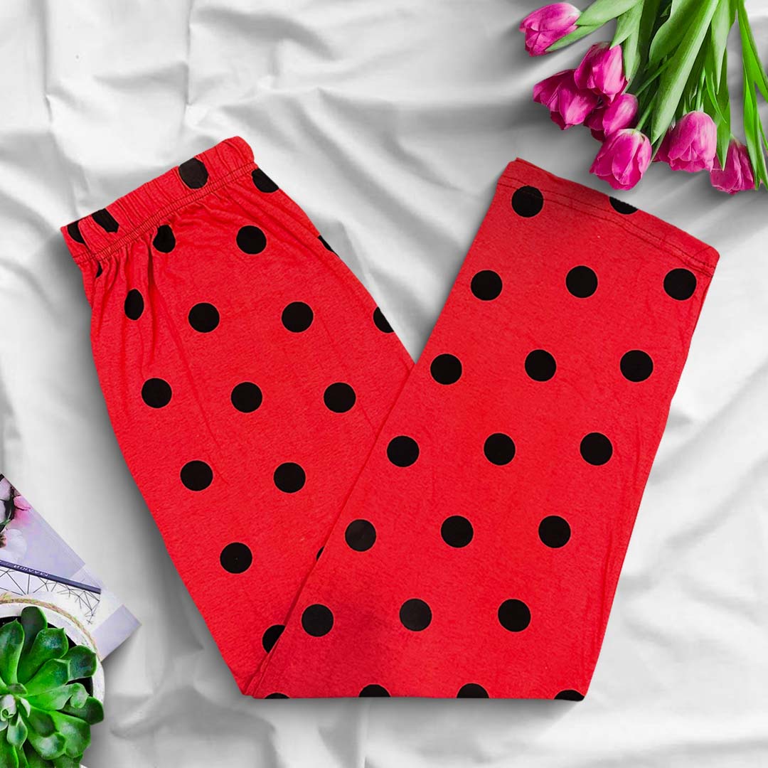 Trouser - Red Smiley Printed