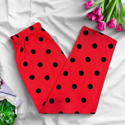 Trouser - Red Smiley Printed