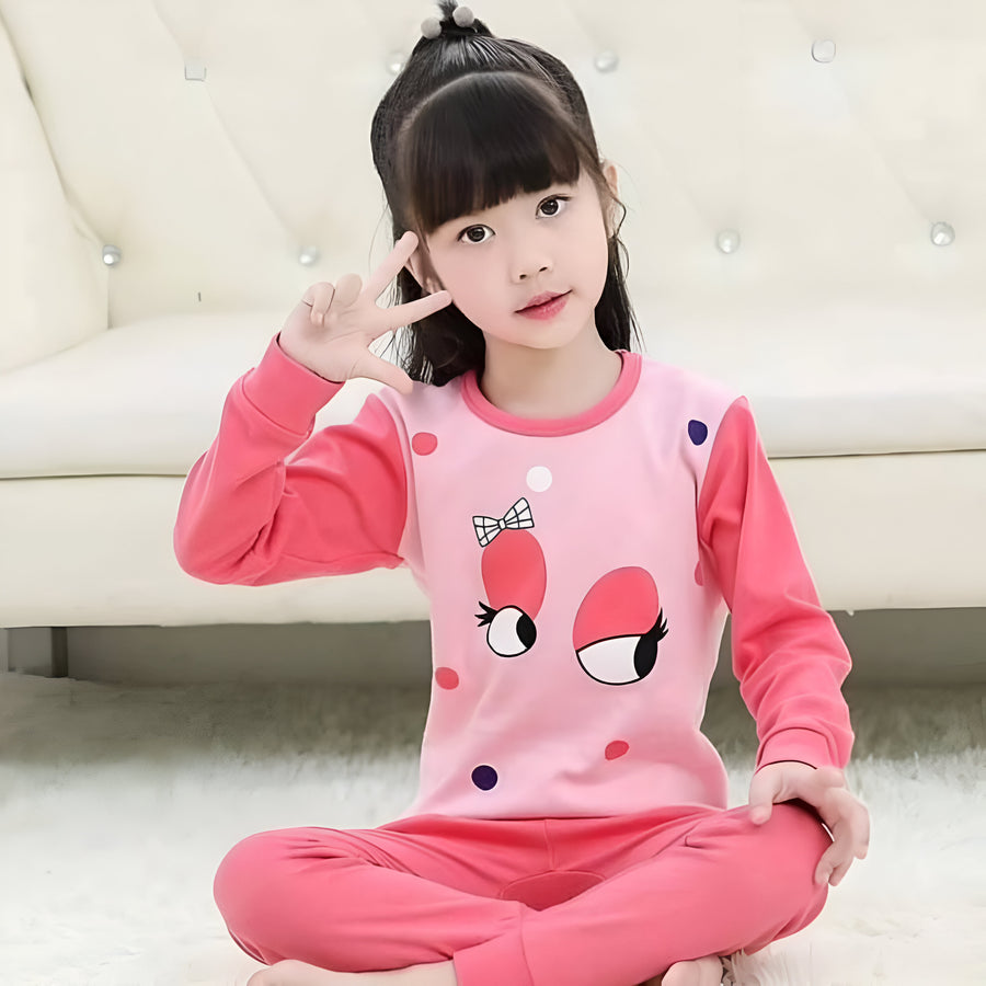 Pink Eye Full Sleeve Kids Suit (Each)