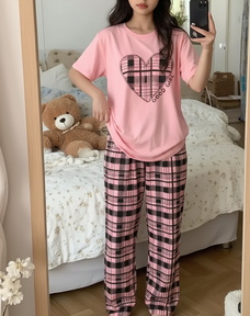 Good Girl Printed Half Sleeve Night Suit (7-14 Years)