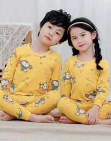 Monkey Printed Kids Winter Suit
