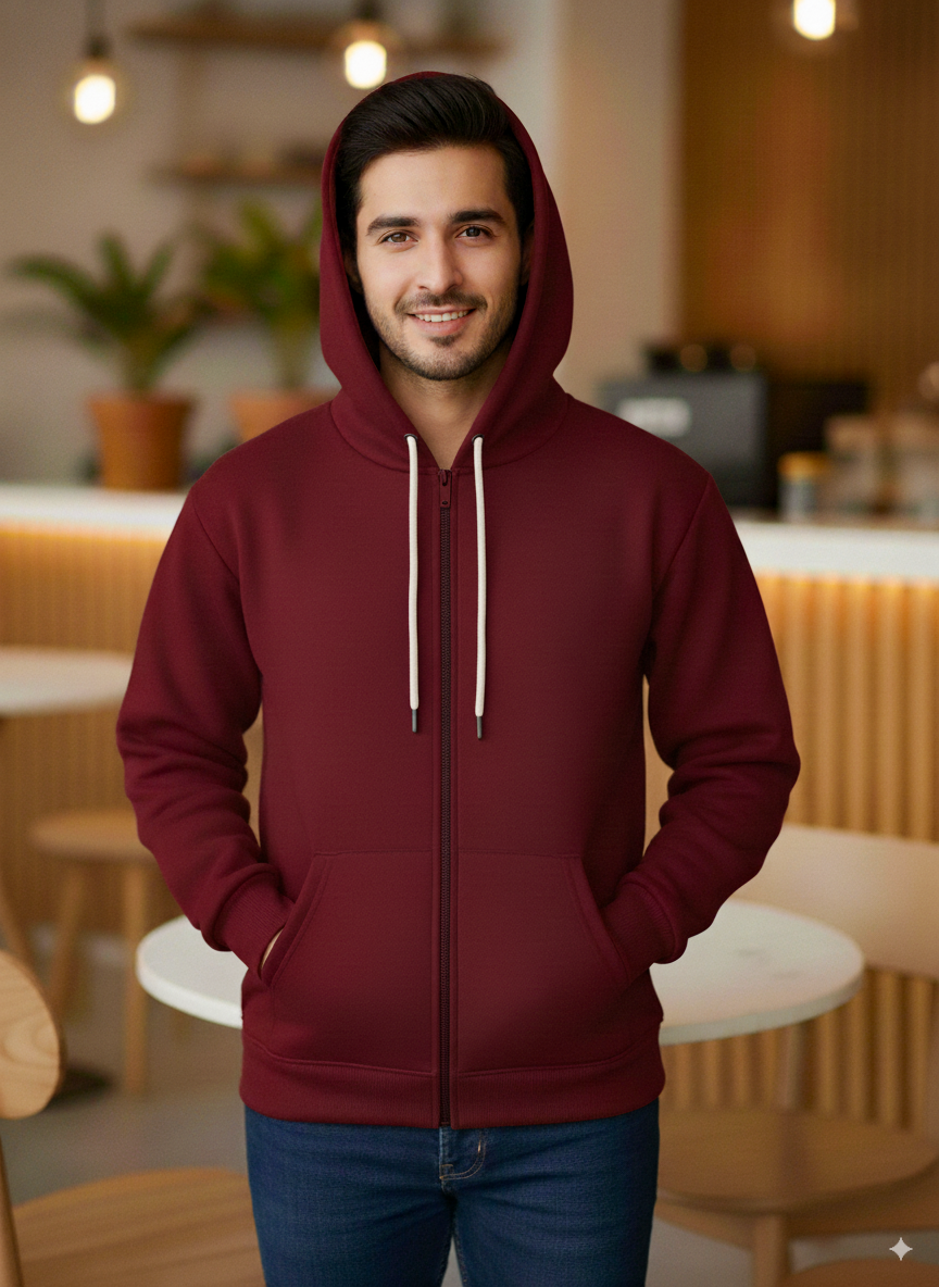 Winter Zipper Hoodie For Men