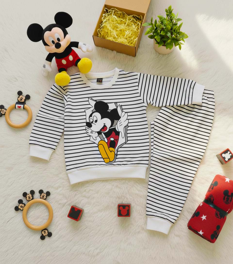 Mickey Mouse Printed Kids Winter Suit