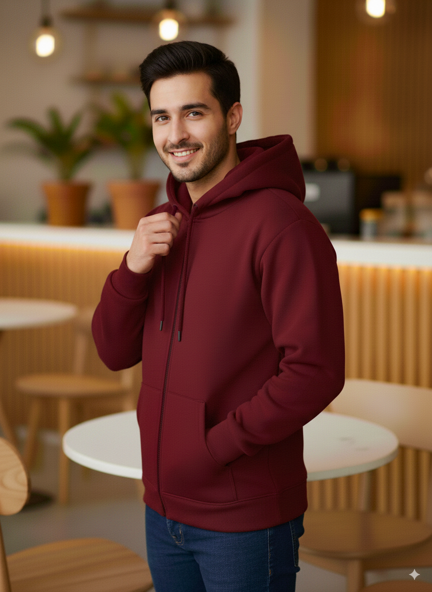 Winter Zipper Hoodie For Men