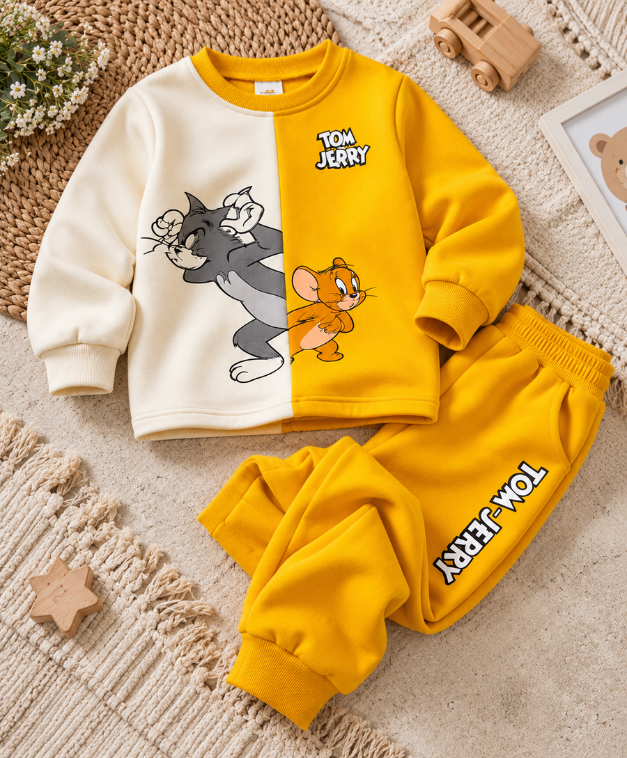Tom and Jerry Printed Kids Winter Suit
