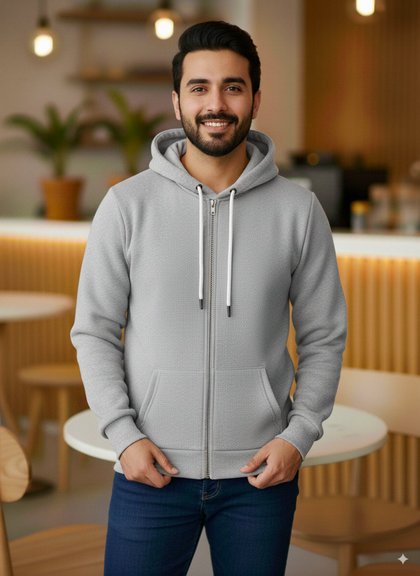 Winter Zipper Hoodie For Men