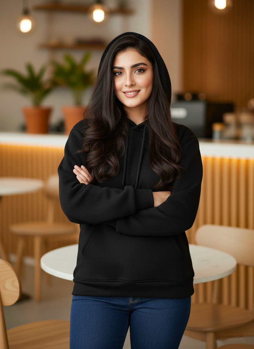 Winter Basic Hoodie For Women