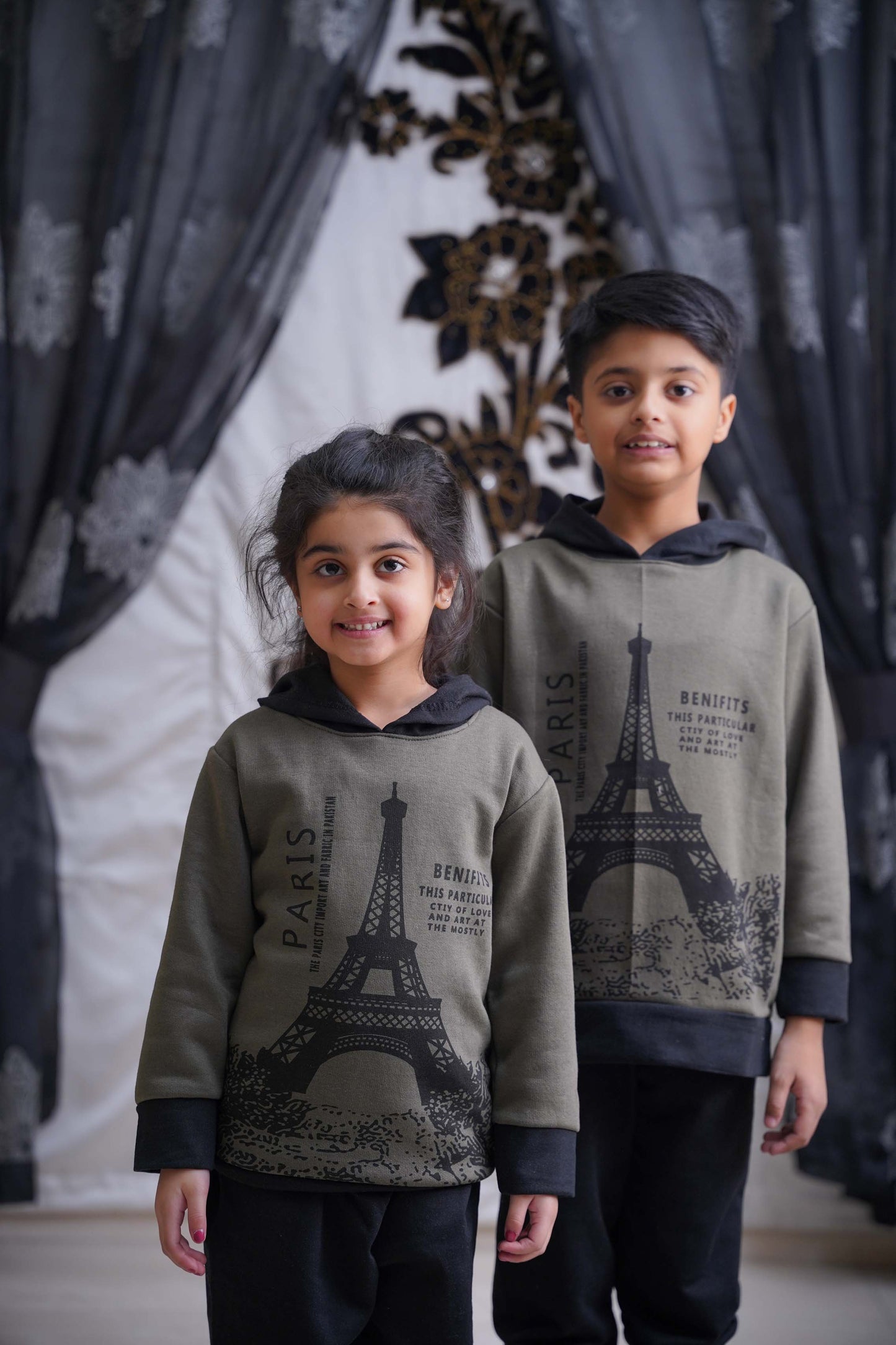 Paris Printed Kids Winter Suit ( Each )