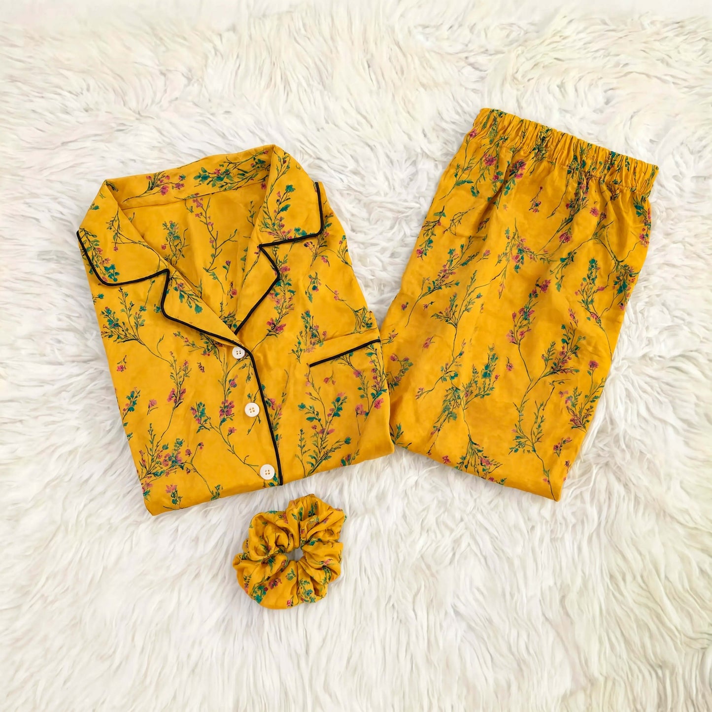 Imported Linen Printed Warm Glow PJ Set-LP9